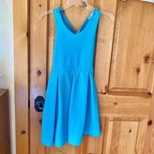 Summer dress girls textured fabric A line criss cross size 14